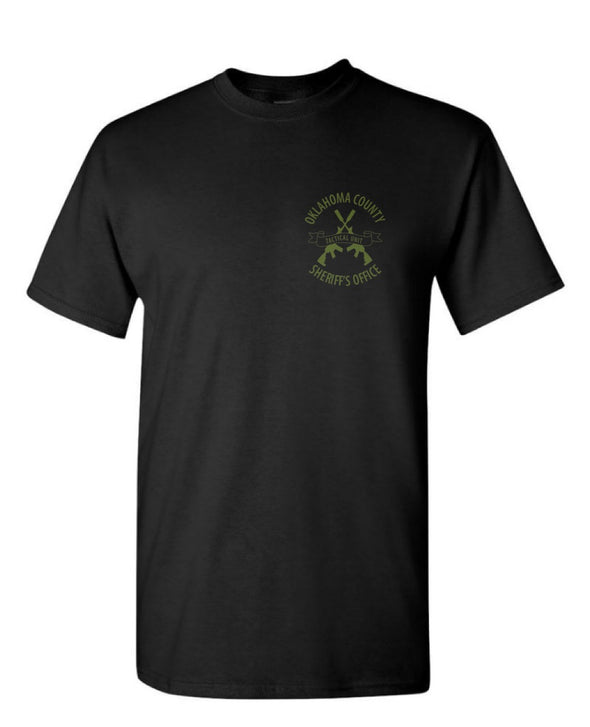 OK County Tac Team - Black/OD Tee