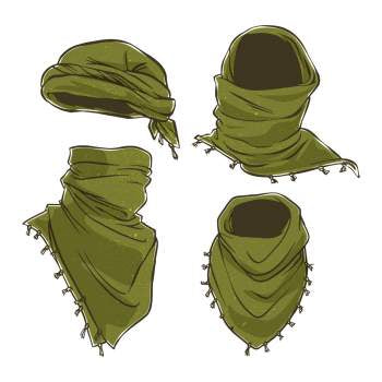 SPARTAN SHEMAGH TACTICAL DESERT SCARF (OD Green)