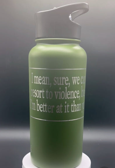 Resort to Violence 32 oz Insulated Water Bottle