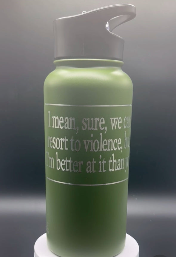 Resort to Violence 32 oz Insulated Water Bottle