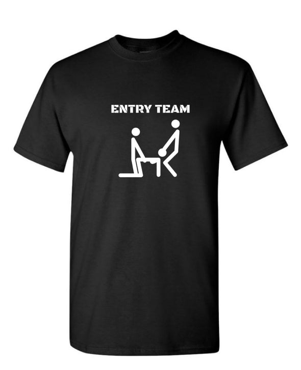 Entry Team Raunchy Operator T-Shirt (Black/White) Men's