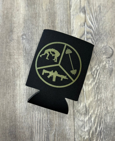 TLS Pie Skills (OD Green/Black) Koozie