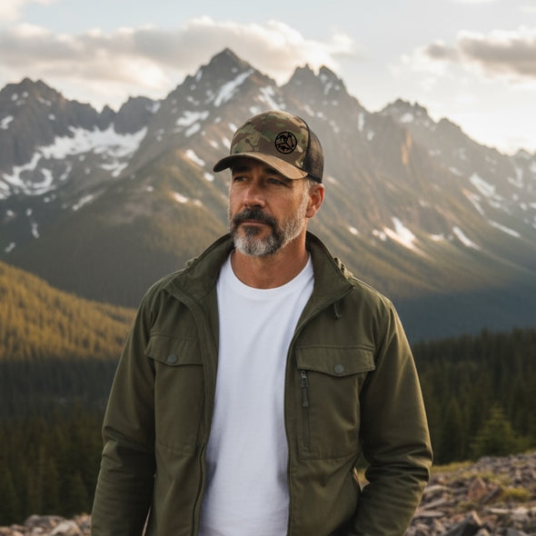 Multi-cam Pie Skills Adjustable SnapBack Hat (Multicam/Black)