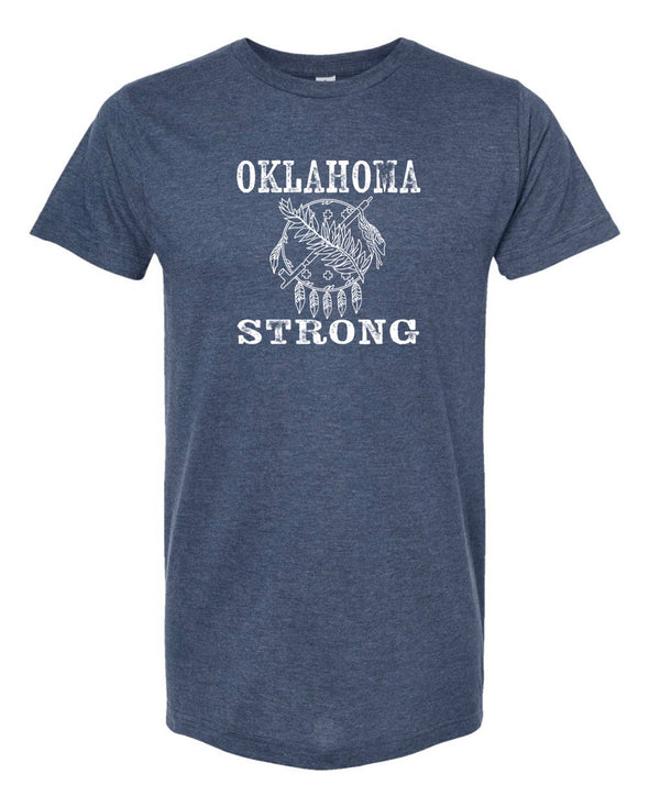 Oklahoma Strong(Heather Blue) - Men’s & Women’s T-Shirt