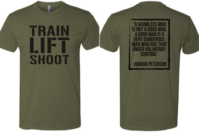 Train Lift Shoot - Dangerous Man - Multiple Colors (Athletic Gold/Tan/Od Green) - Men's T-Shirt