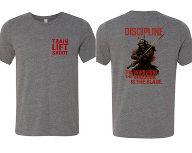 Samurai Discipline (Grey) - Men's T-Shirt
