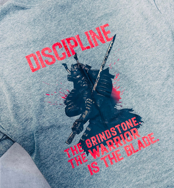 Samurai Discipline (Grey) - Men's T-Shirt