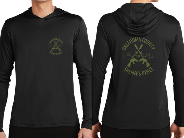 OK County Tac Team - (Black) Long-sleeve Drifit Hoodie