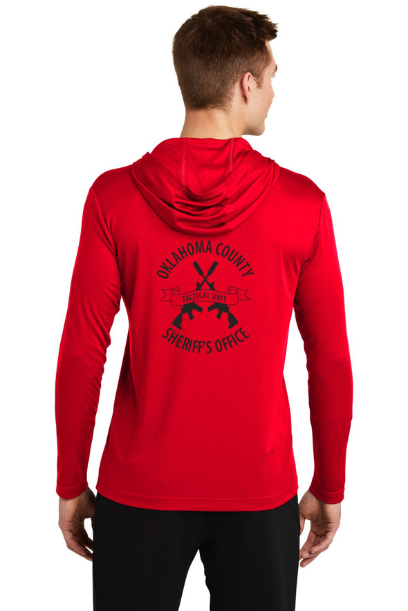 OK County Tac Team - (Red) Long-sleeve Drifit Hoodie