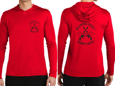OK County Tac Team - (Red) Long-sleeve Drifit Hoodie