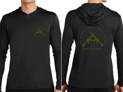 SWAT SCHOOL - (Black) Long-sleeve Drifit Hoodie