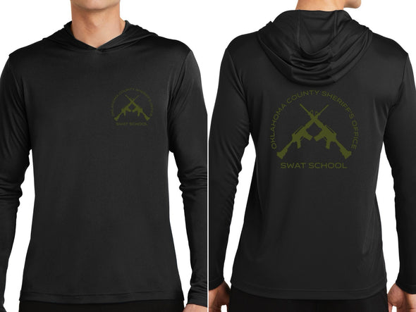SWAT SCHOOL - (Black) Long-sleeve Drifit Hoodie