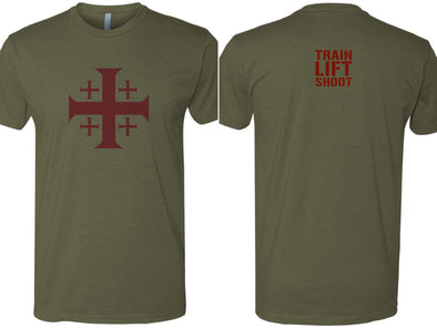 Kingdom of Jerusalem Cross - (OD) Men's T-Shirt
