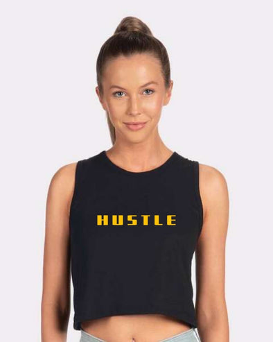 HUSTLE Women's Crop Top (Black)