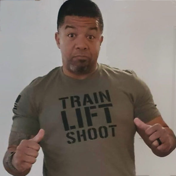 Train Lift Shoot - This is The Way T-Shirt (OD) Men's & Women's T-Shirt