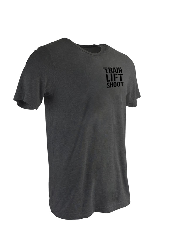 Train Lift Shoot Skills Pie (Grey) - Men's T-Shirt