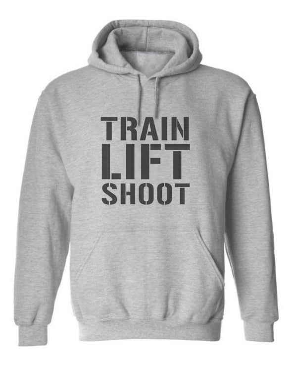 Train Lift Shoot - Make Dueling Legal Again (Grey) - Men's & Women's Hoodie