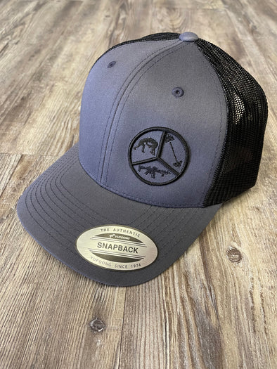 Pie Skills Adjustable SnapBack Hat (Grey/Black)