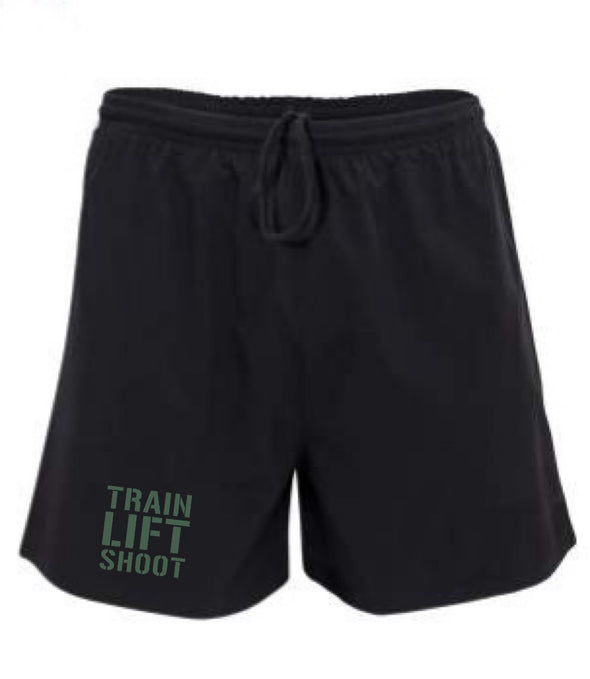 Train Lift Shoot (Black) Gym Training Shorts