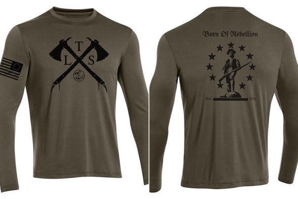 Train Lift Shoot - Born of Rebellion DrFit (OD) Men's & Women's Longsleeve Training Shirt