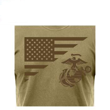 USMC Eagle, Globe Anchor - (Coyote) - Men's T-Shirt