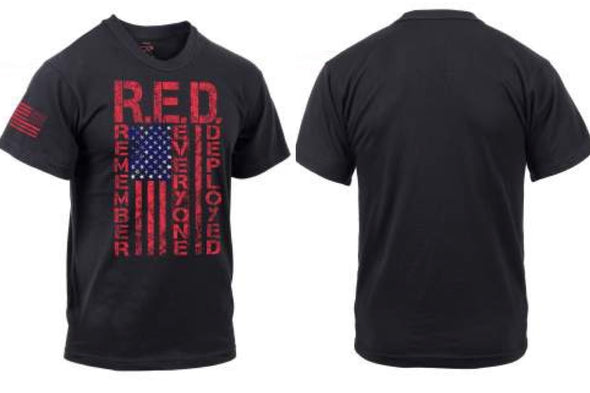 R.E.D. - Remember Everyone Deployed - Athletic Fit (Grey) Men’s T-Shirt