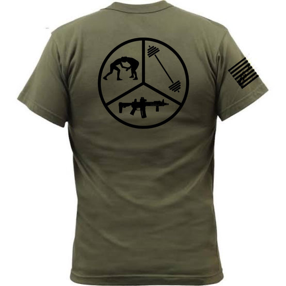 Pie Skills Twin Tomahawk - DriFit (OD) Short Sleeve Men's T-shirt