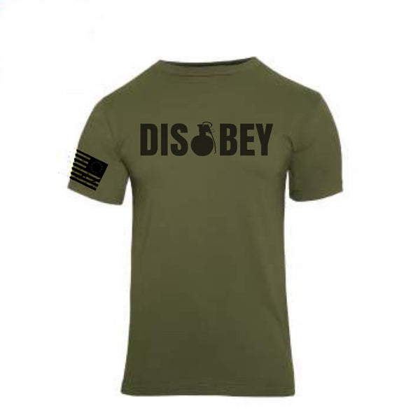 Train Lift Shoot DISOBEY (OD/Black) - Men’s T-Shirt