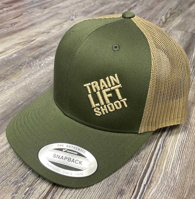 Train Lift Shoot Sport-Tek Adjustable Snapback Cap (OD/Tan)