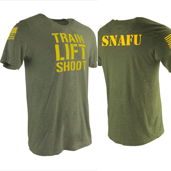 Train Lift Shoot SNAFU Old School - Men's T-Shirt